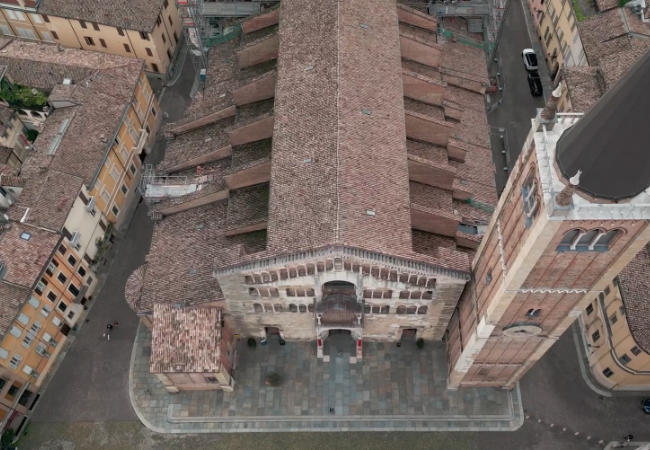 Cattedrale di Parma (vista aerea)