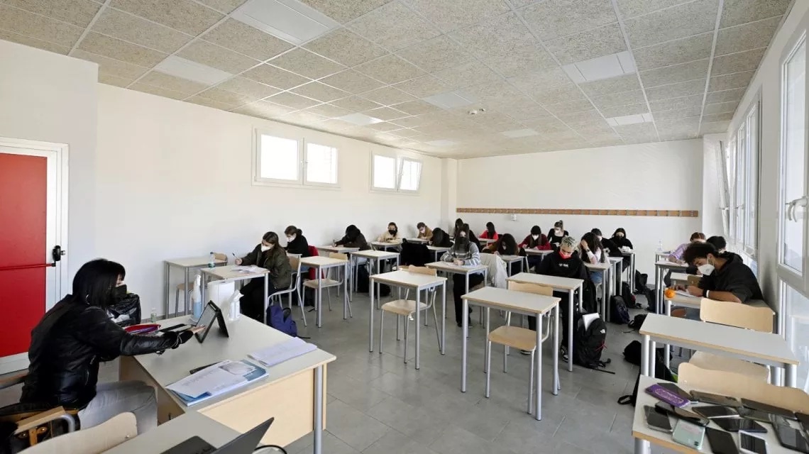 Inerno aula nuovo edificio liceo Sanvitale di Parma