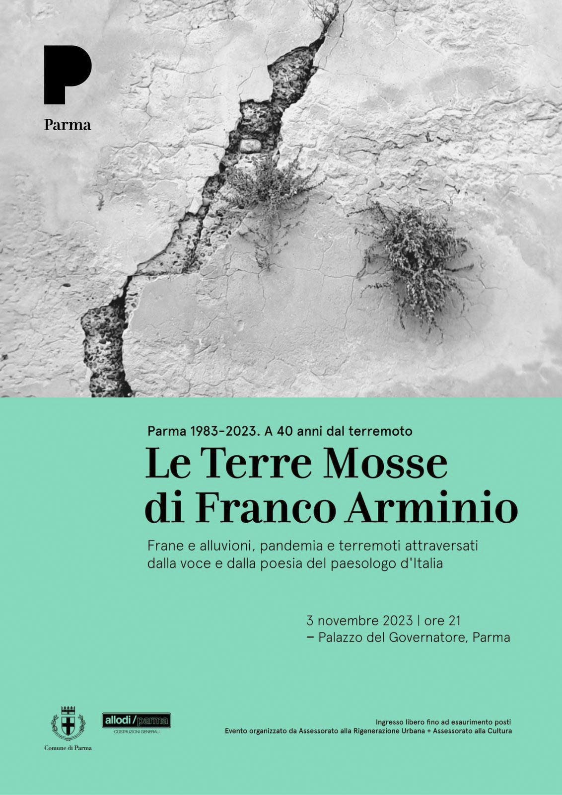 Locandina mostra fotografica Terre Mosse di Franco Arminio