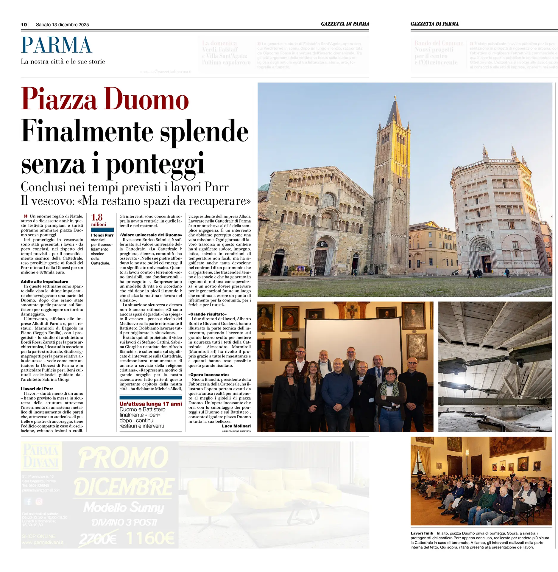 Piazza Duomo. Finalmente splende senza i ponteggi