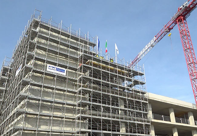 Terminati i lavori per la struttura esterna del MIRE (Reggio Emilia)