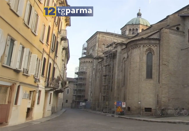 Videorecensione nuovo cantiere consolidamento Duomo di Parma