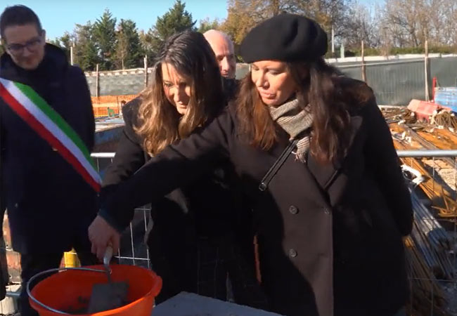 Posa della prima pietra nuova residenza anziani in Via Allodi a Parma